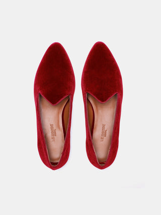 Venetian Slipper / Cloth Collective Red Velvet Venetian Slipper / Cloth Collective Red Velvet