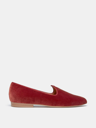 Venetian Slipper / Brick Velvet Venetian Slipper / Brick Velvet