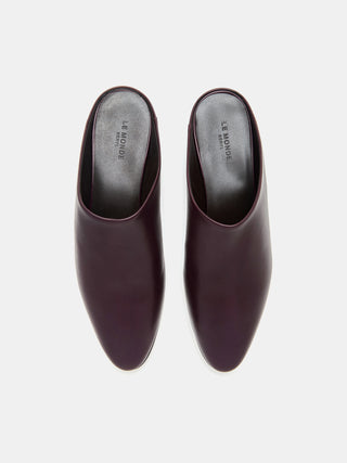 Allegra Mule / Plum Leather