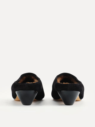 Le Monde Béryl - Allegra Mule / Black Shearling