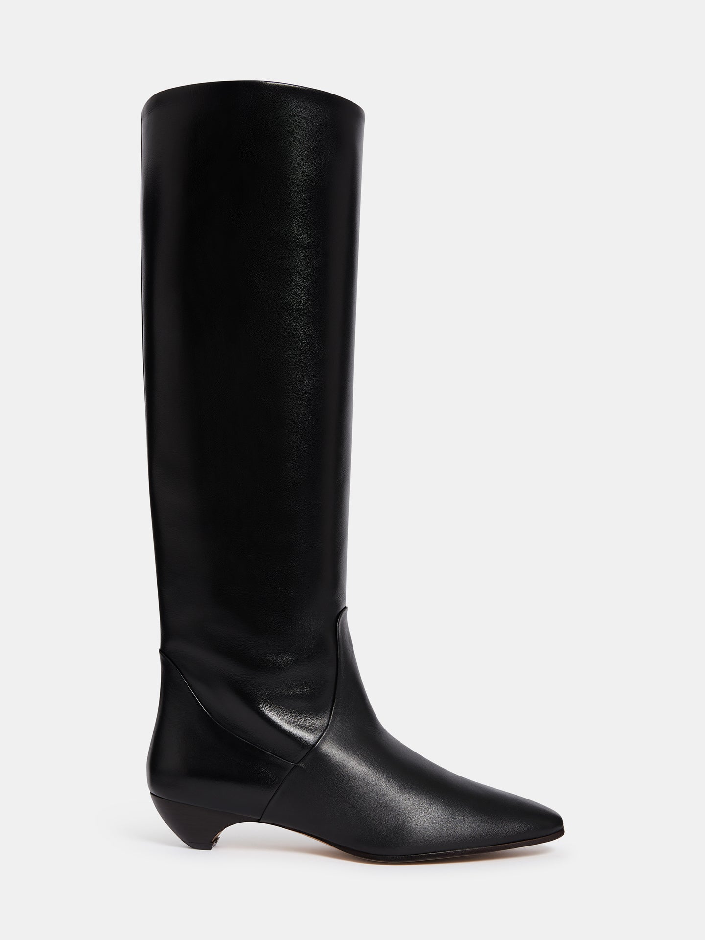 【LE MONDE BERYL】ストラップ付シューズ 36 1/2 ブラック Le Monde Beryl Luna Calfskin Zip Booties - Bergdorf Goodman
