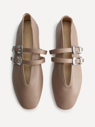 Ballet Claudia Slipper / Fango Leather