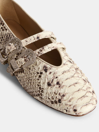 Classic Claudia / Roccia Leather Snake Effect