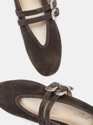 Ballet Claudia Slipper / Pepper Suede
