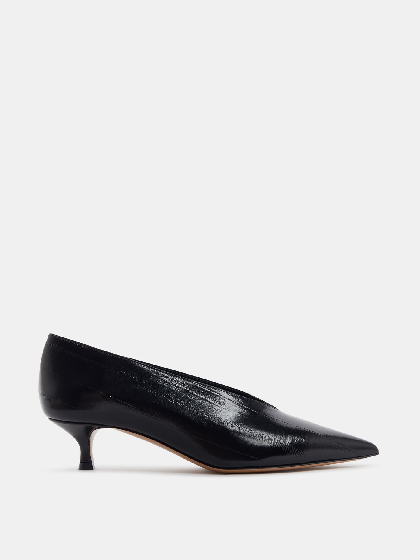 Babouche Kitten Leather Eel Effect