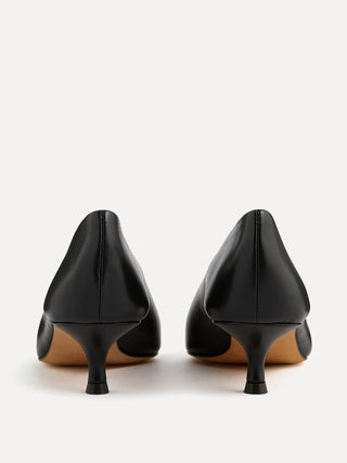 Babouche Kitten / Black Leather