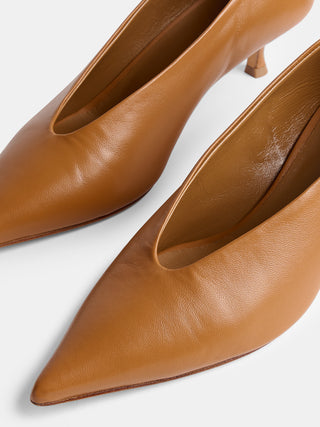 Le Monde Béryl - Babouche Kitten, Camel Leather