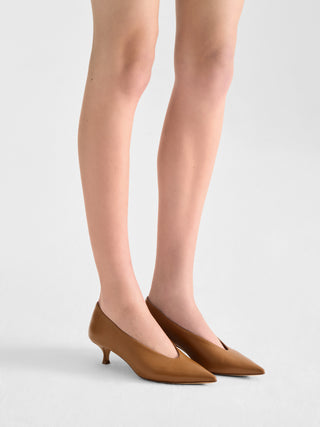 Le Monde Béryl - Babouche Kitten, Camel Leather