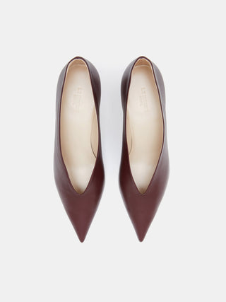 Babouche Kitten / Oxblood Leather Babouche Kitten / Oxblood Leather