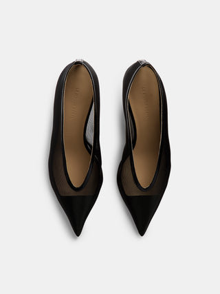 Babouche Kitten / Black Mesh