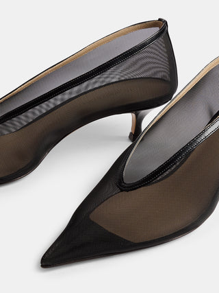 Babouche Kitten / Black Mesh