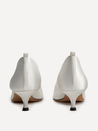 Babouche Kitten / Ivory Satin