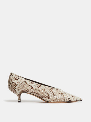 Le Monde Béryl - Babouche Kitten, Roccia Leather Snake Effect