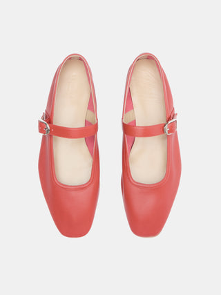 Le Monde Béryl – Ballet Mary Jane Blood Orange Leather