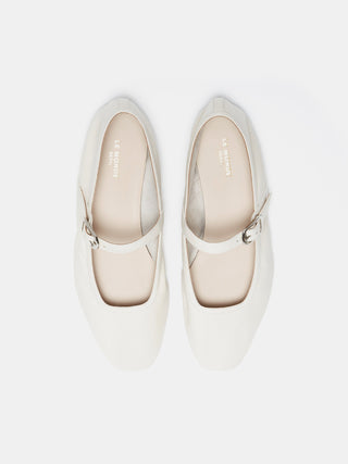 Le Monde Béryl - Ballet Mary Jane Ecru Leather