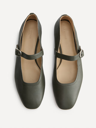 Ballet Mary Jane / Military Leather