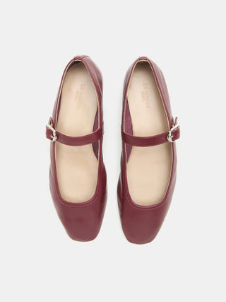 Le Monde Béryl - Ballet Mary Jane, Rouge Leather