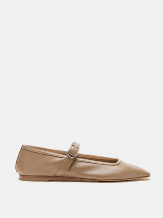 Ballet Mary Jane / Taupe Leather