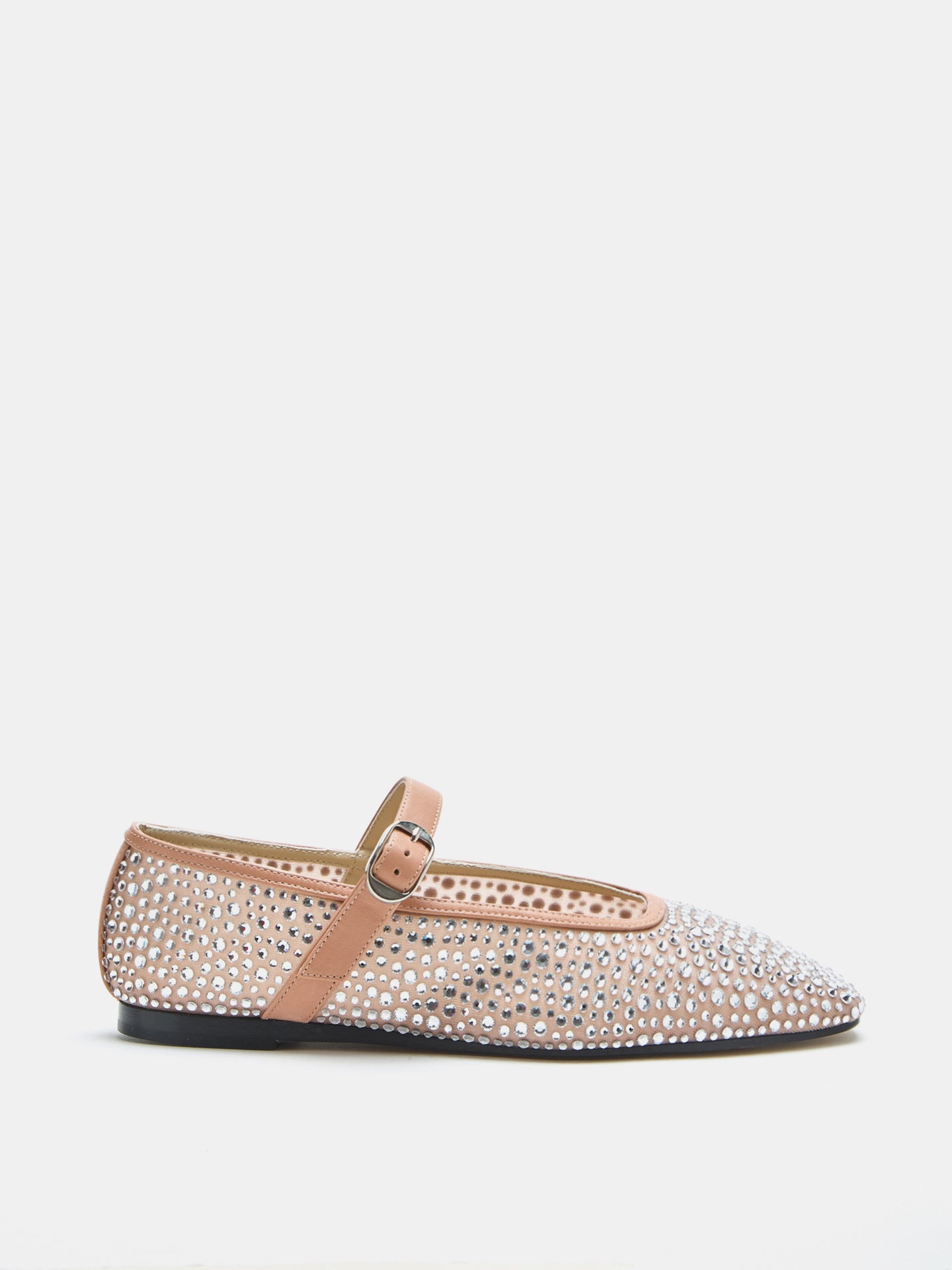 Ballet Mary Jane Fawn Mesh Crystal