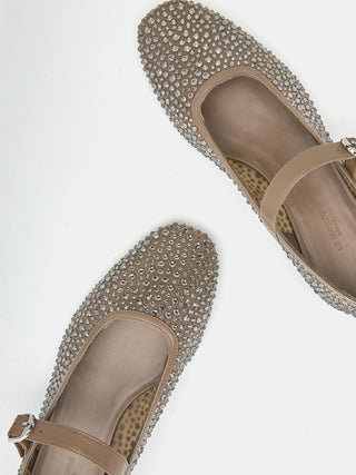 Ballet Mary Jane / Smoke Mesh Crystal