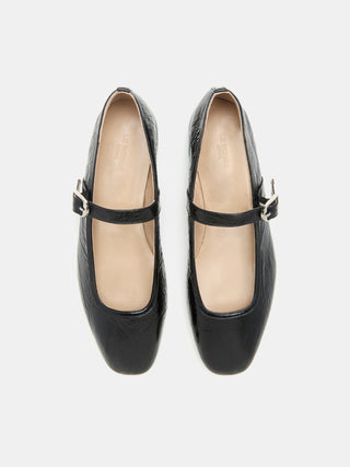Ballet Mary Jane / Black Naplack Leather