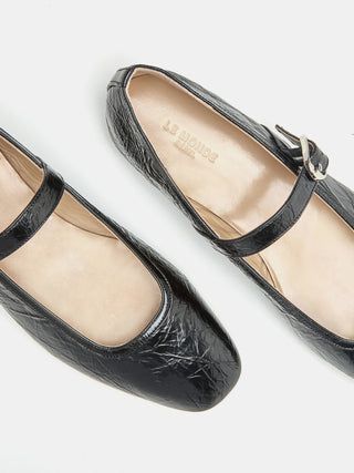 Ballet Mary Jane / Black Naplack Leather