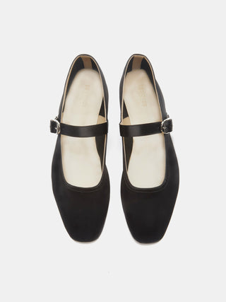 Ballet Mary Jane / Black Satin