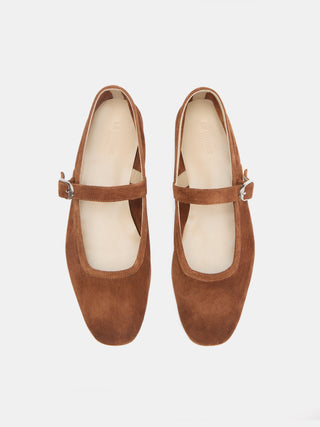 Le Monde Beryl – Ballet Mary Jane Cognac Leather