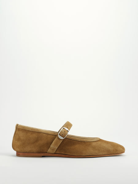 靴 LE MONDE BERYL BALLET MARY JANE Suede Ballet Mary Jane / Taupe Suede