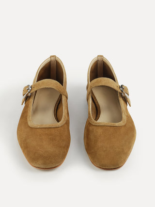 Ballet Mary Jane / Taupe Suede