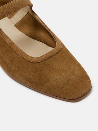 Ballet Mary Jane Taupe Suede - Main Image
