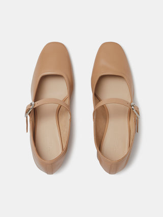 Ballet Mary Jane Pump / Fawn Leather