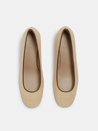 Ballet Pump / Beige Raffia