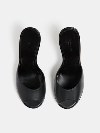 Le Monde Beryl - Kim Sion Cherry Mule, Black Leather