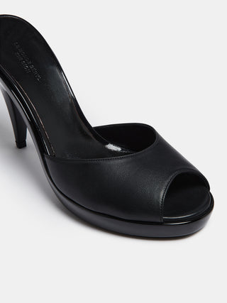 Le Monde Beryl - Kim Sion Cherry Mule, Black Leather