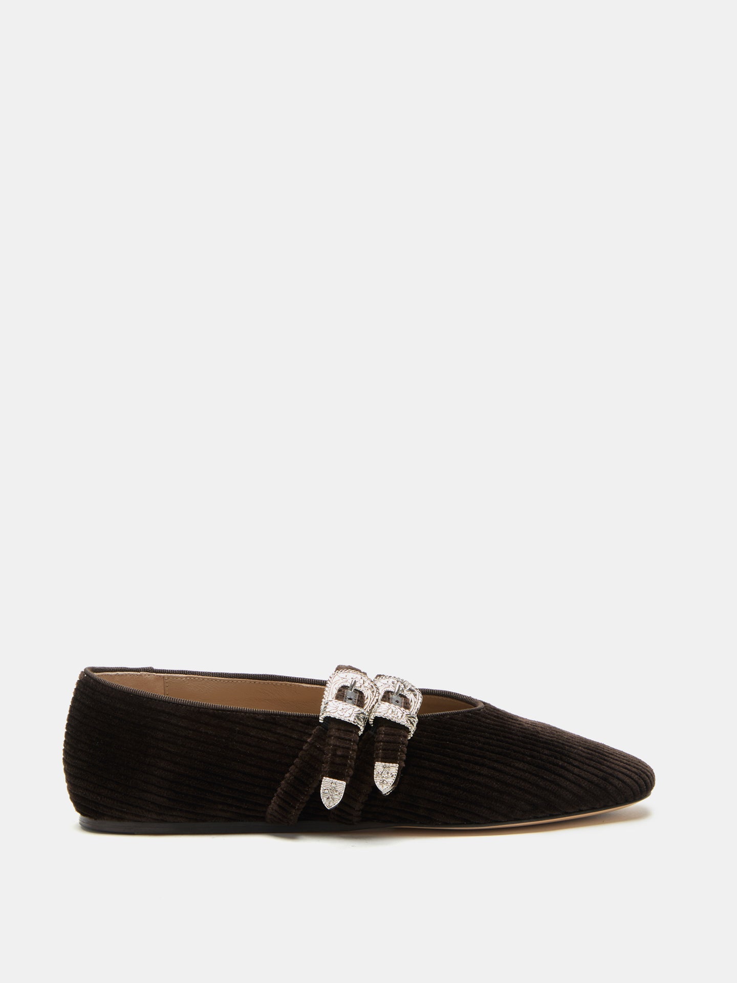 Claudia Slipper Chocolate Corduroy