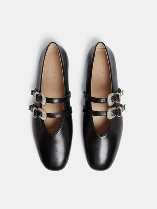 Claudia Slipper / Black Leather