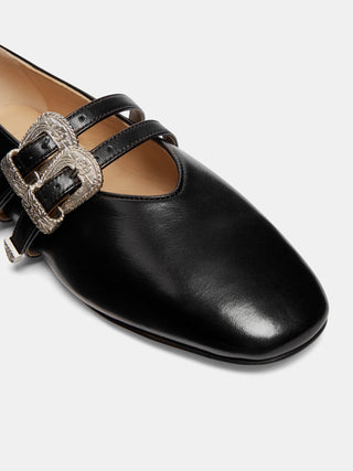 Claudia Slipper / Black Leather