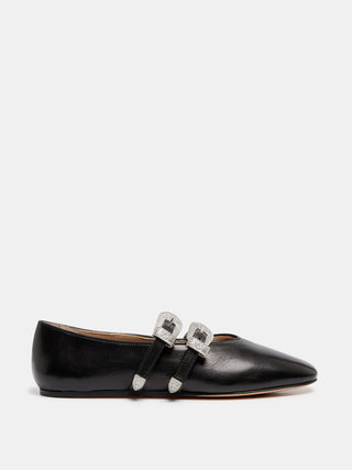 Claudia Slipper / Black Leather