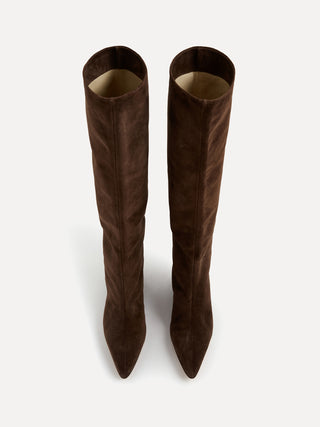 Camille Tall Boot / Chocolate Suede