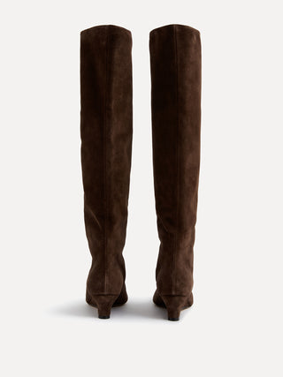 Camille Tall Boot / Chocolate Suede