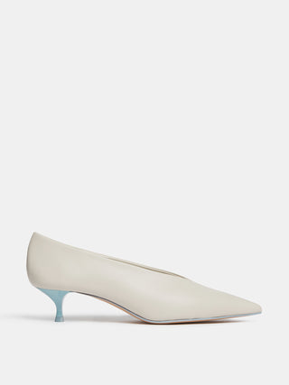 Babouche Kitten / Ecru Leather