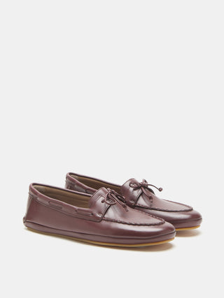 Driver Moccasin / Burgundy Leather