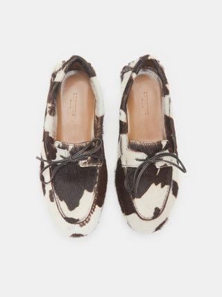 Driver Moccasin / Cow Calf Hair