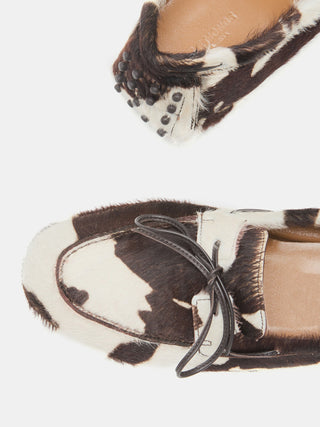 Driver Moccasin / Cow Calf Hair