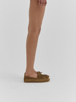 Driver Moccasin Woven / Taupe Suede