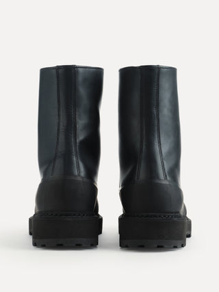 Dolomite Boot / Black Leather Shearling
