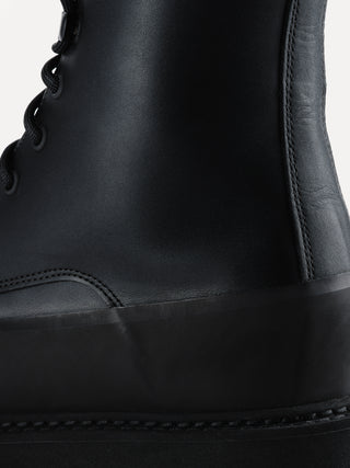 Dolomite Boot / Black Leather Shearling