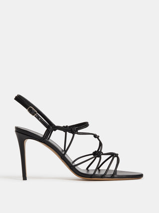 Le Monde Béryl - Grace Sandal Heel, Black Leather