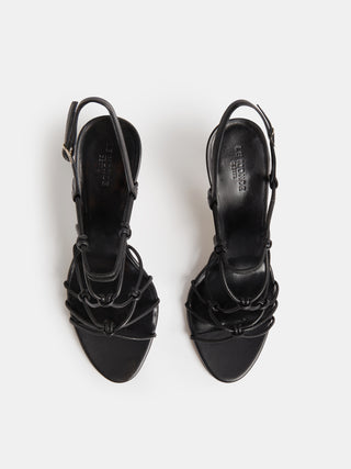 Le Monde Béryl - Grace Sandal Heel, Black Leather